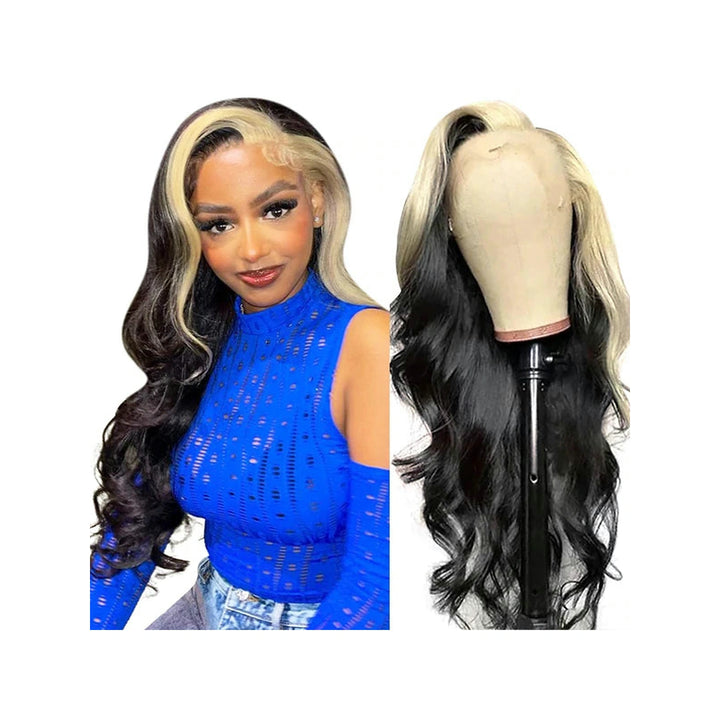 Straight / Body Wave — Blonde and black highlights — gallery-04