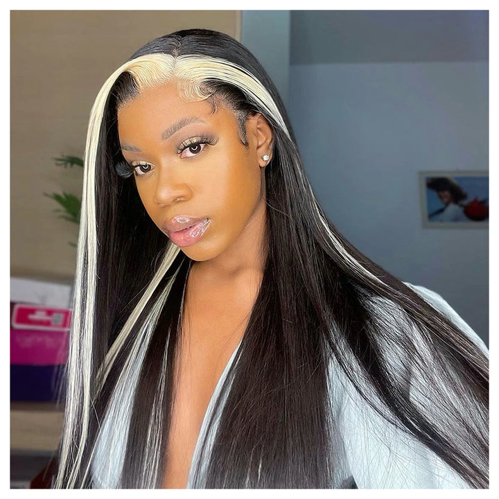 Straight / Body Wave — Blonde and black highlights — gallery-05