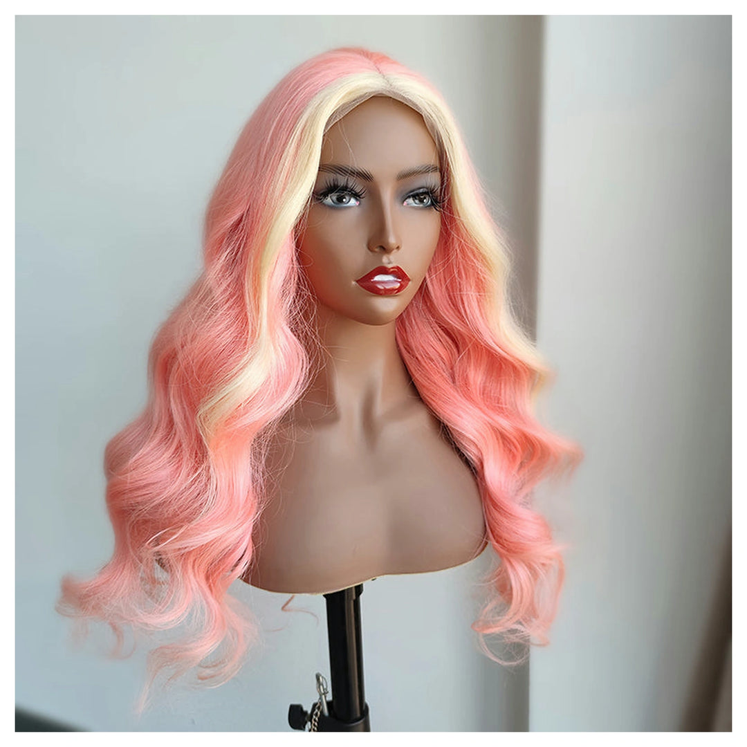 Straight / Body Wave — Blonde and pink — main