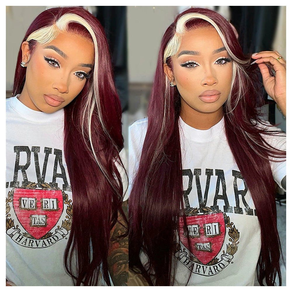 Straight / Body Wave — Blonde and burgundy — gallery-02