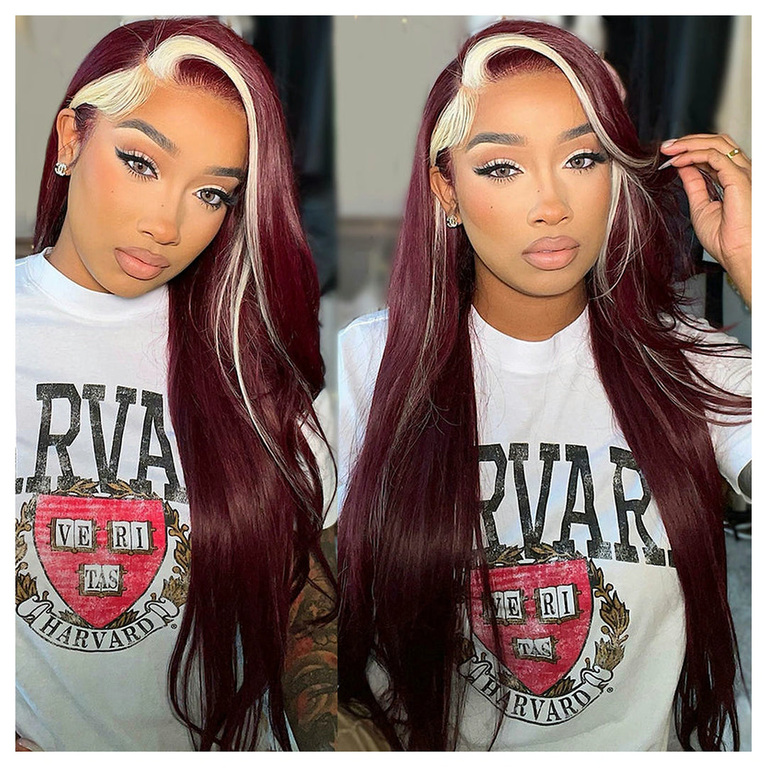 Straight / Body Wave — Blonde and burgundy — gallery-02