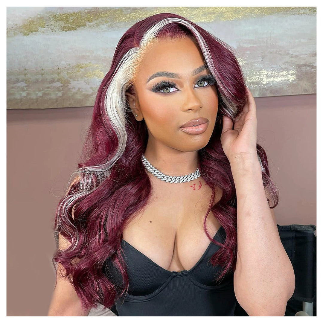 Straight / Body Wave — Blonde and burgundy — main