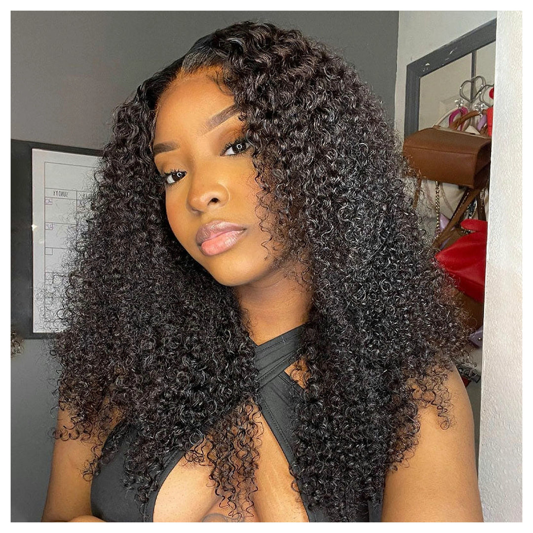 Kinky Curly / Straight Bob — Natural Black + Ginger — gallery-02