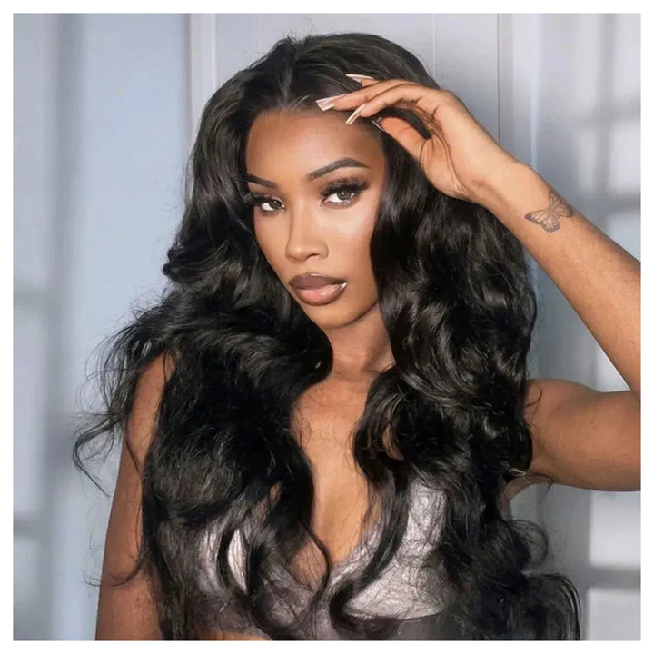Body Wave crochet human hair, Natural Black — gallery 03
