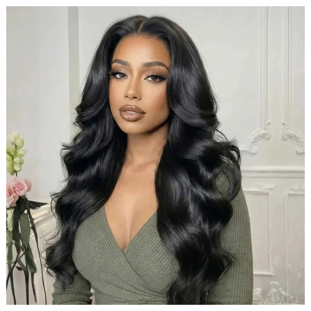 Body Wave crochet human hair, Natural Black — gallery 05