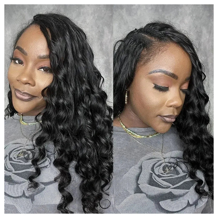 Loose Deep Wave crochet human hair, Natural Black — gallery 06