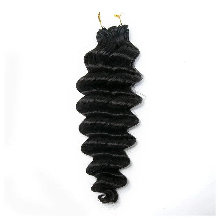 Loose Deep Wave crochet human hair, Natural Black — gallery 07