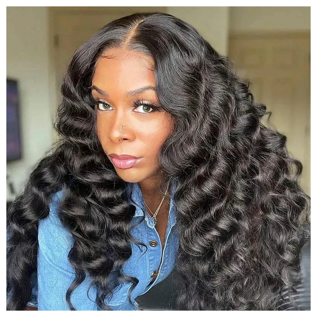 Loose Deep Wave crochet human hair, Natural Black — gallery 08