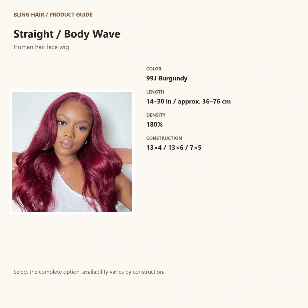 Human hair lace wig — product specification guide