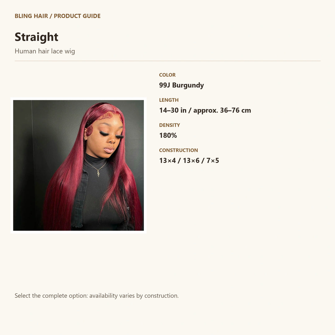 Human hair lace wig — product specification guide