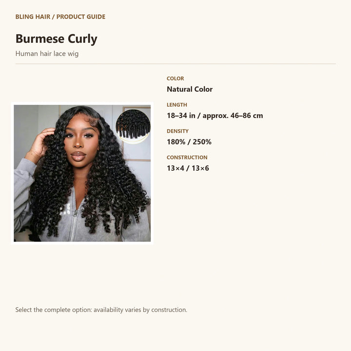 Human hair lace wig — product specification guide