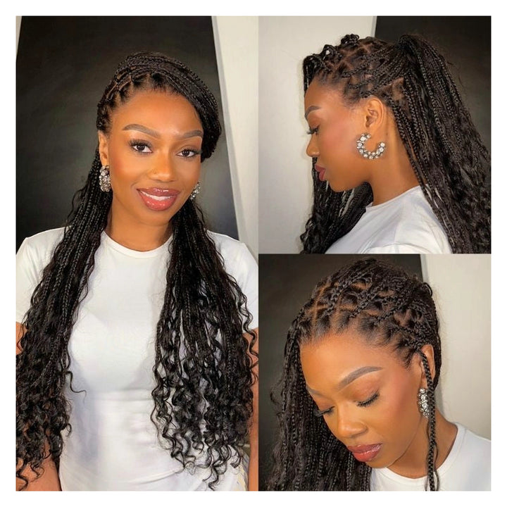 Knotless Boho Braids Natural Color — gallery 02
