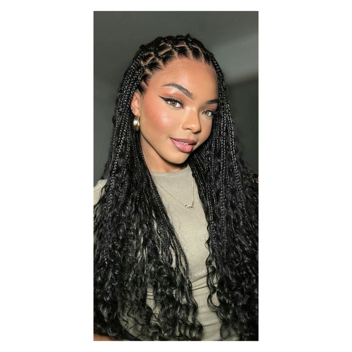 Knotless Boho Braids Natural Color — main