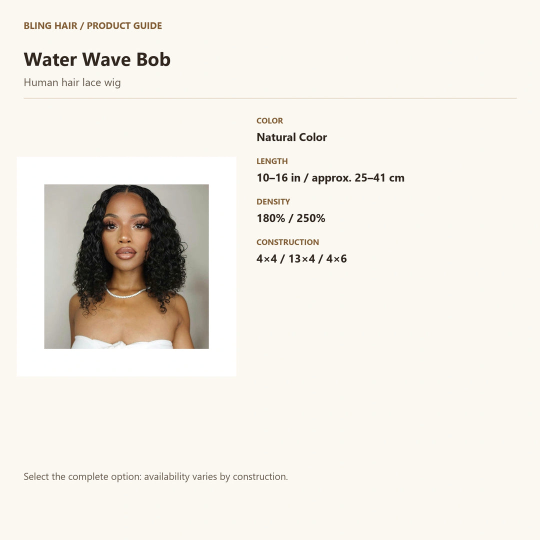 Human hair lace wig — product specification guide