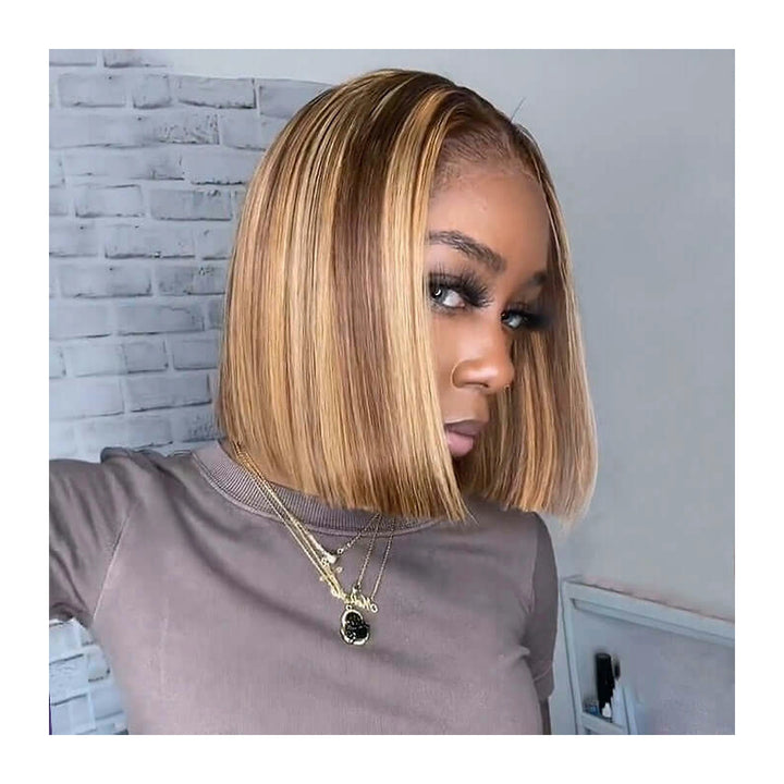 Straight Bob Highlight Piano Color — gallery 02