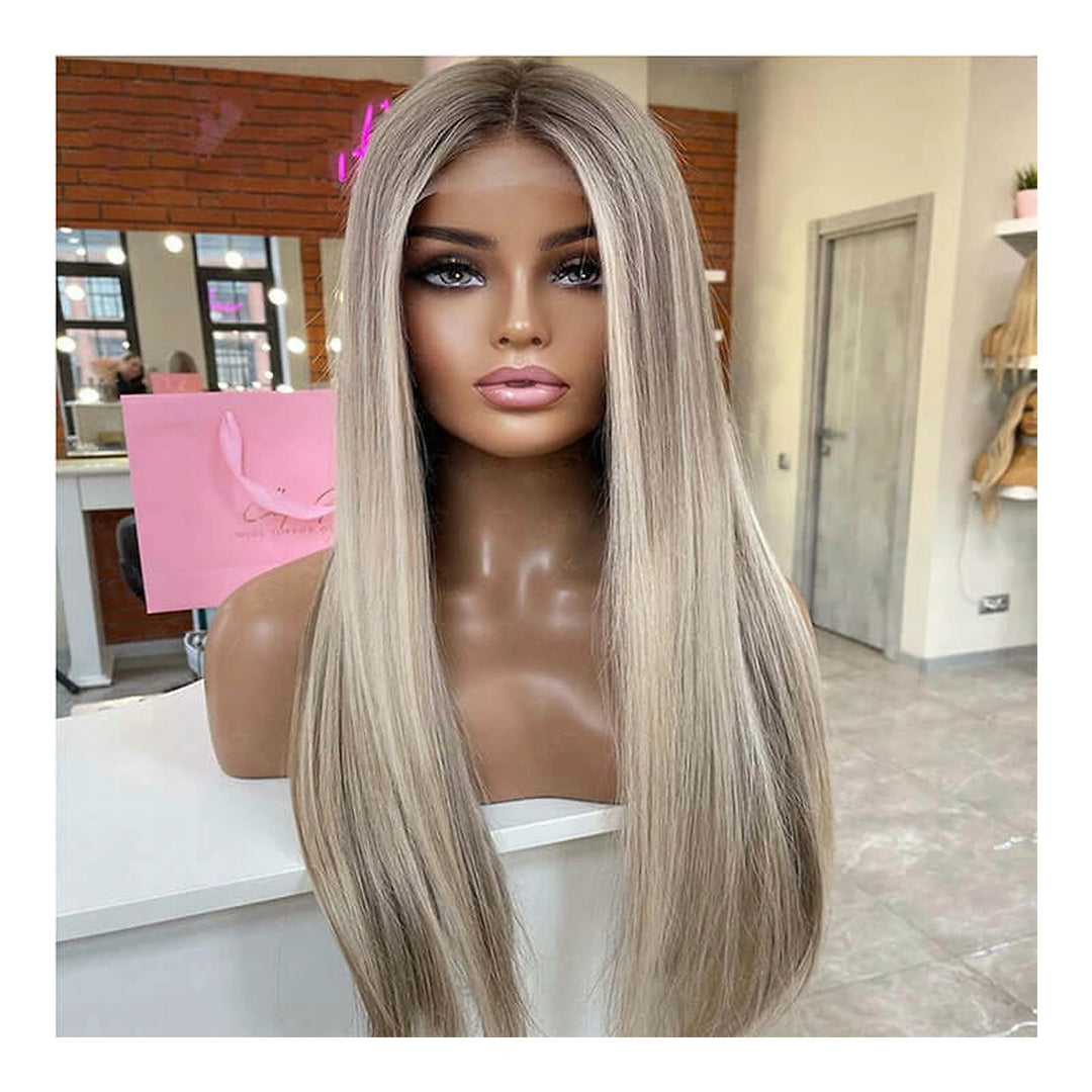 Straight Brown with #613 blonde highlights — gallery 02