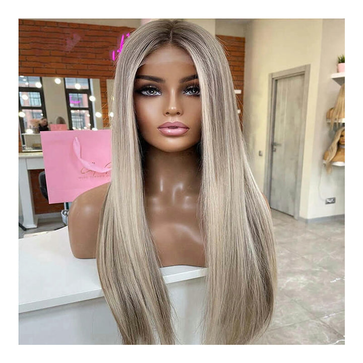 Straight Brown with #613 blonde highlights — gallery 02