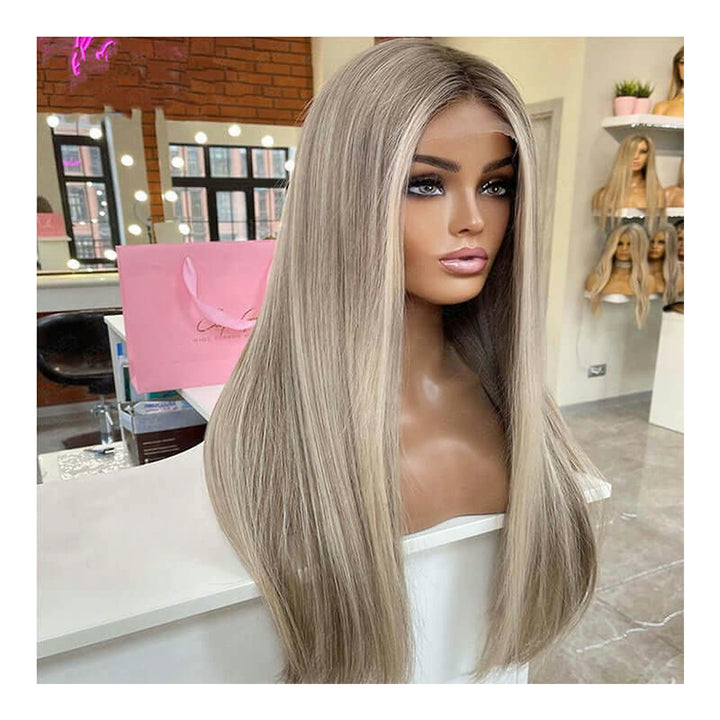 Straight Brown with #613 blonde highlights — gallery 04