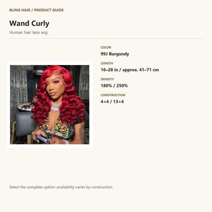 Human hair lace wig — product specification guide