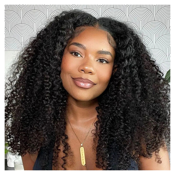 New Kinky Curly crochet human hair in natural black — styled curl volume