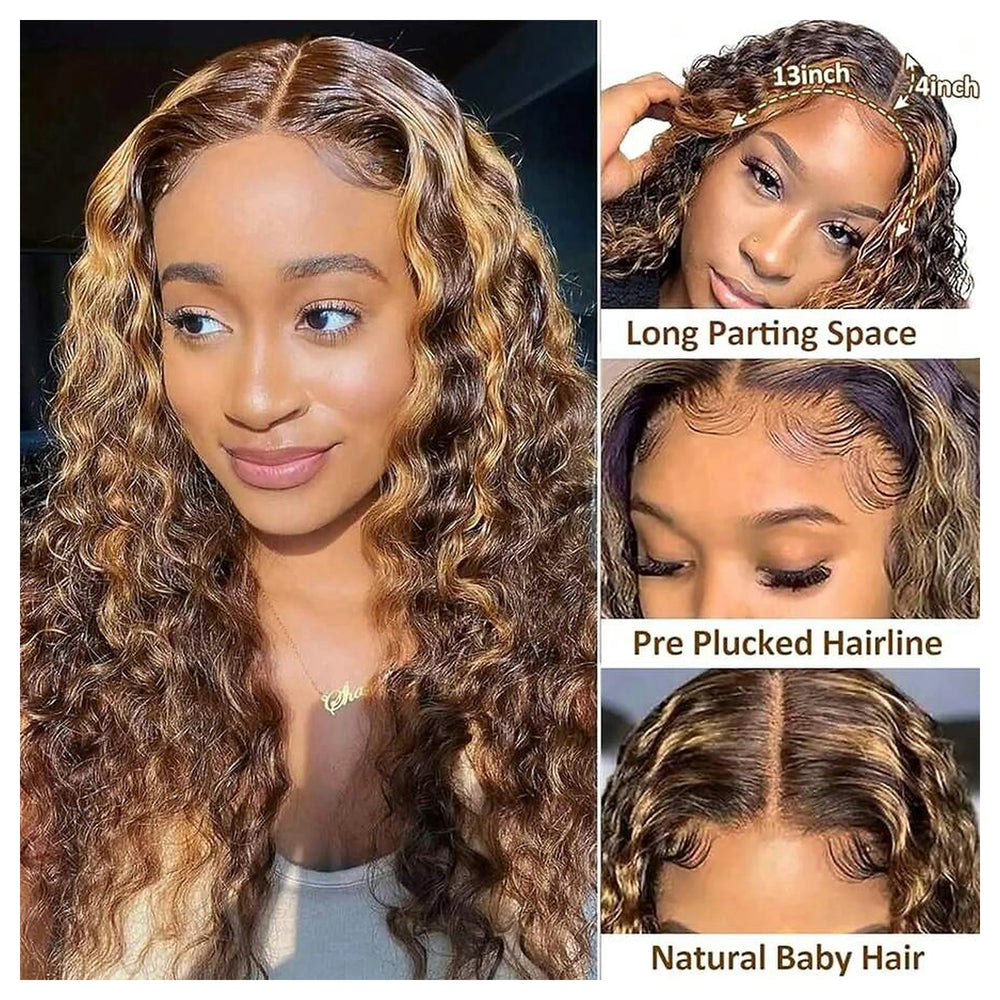 Water Wave Honey Blonde Highlights — gallery 02