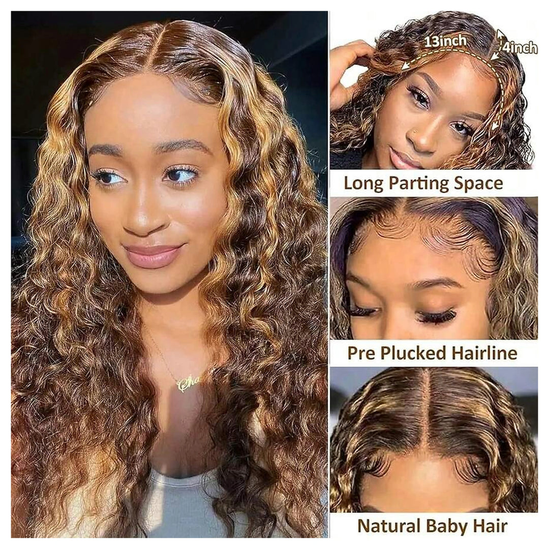 Water Wave Honey Blonde Highlights — gallery 02