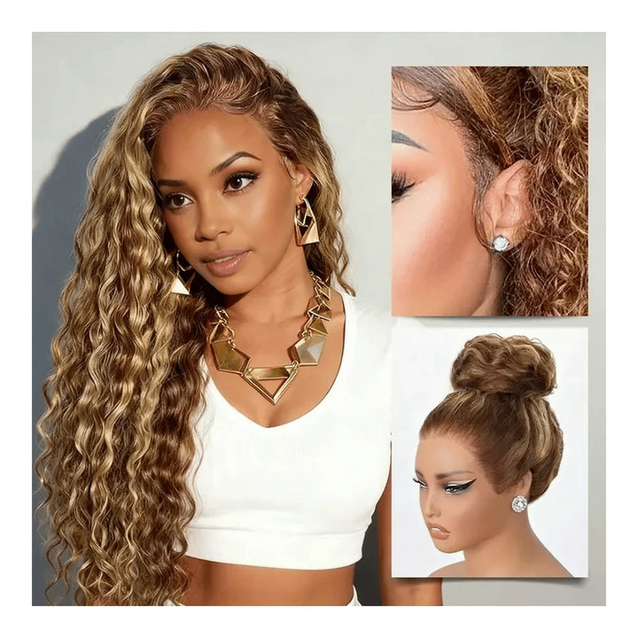 Water Wave Honey Blonde Highlights — gallery 03