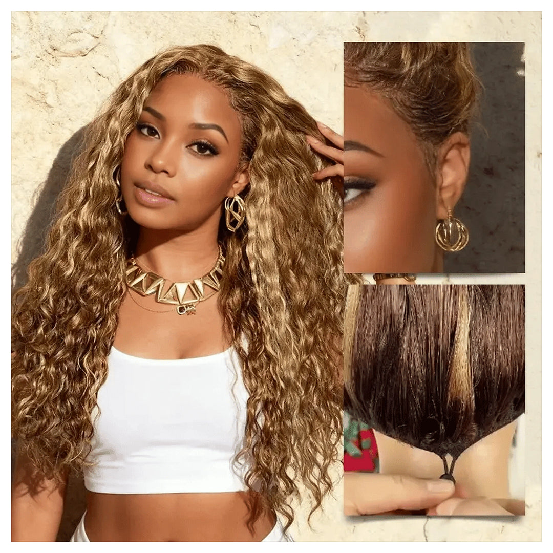Water Wave Honey Blonde Highlights — gallery 04