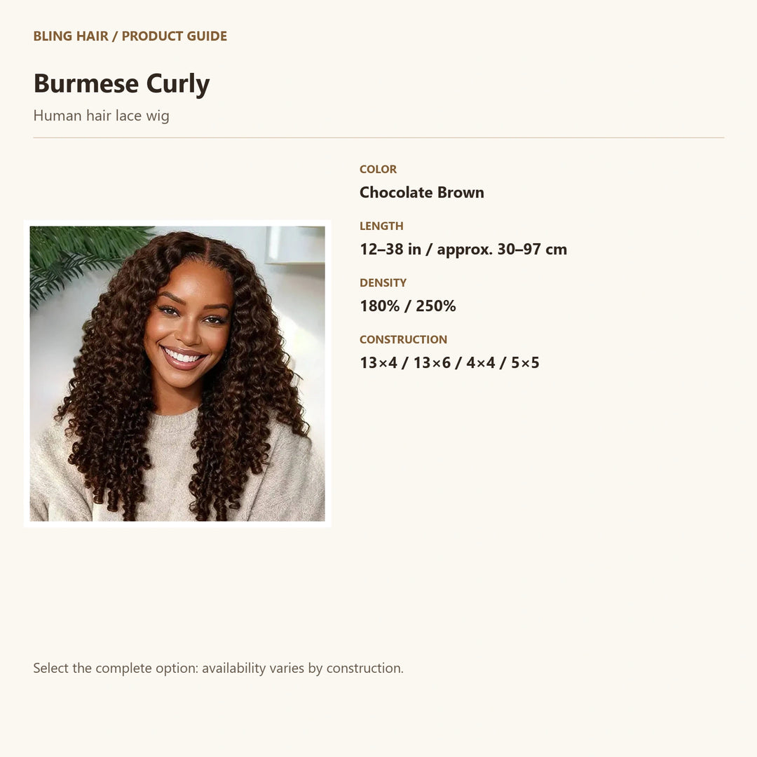 Human hair lace wig — product specification guide