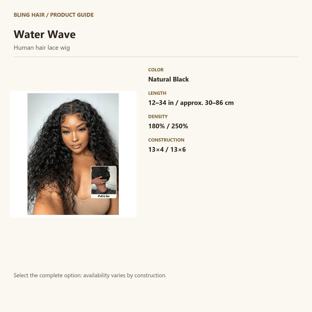 Human hair lace wig — product specification guide