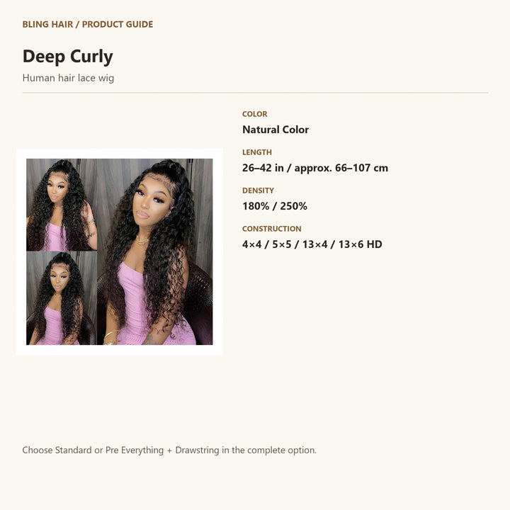 Human hair lace wig — product specification guide