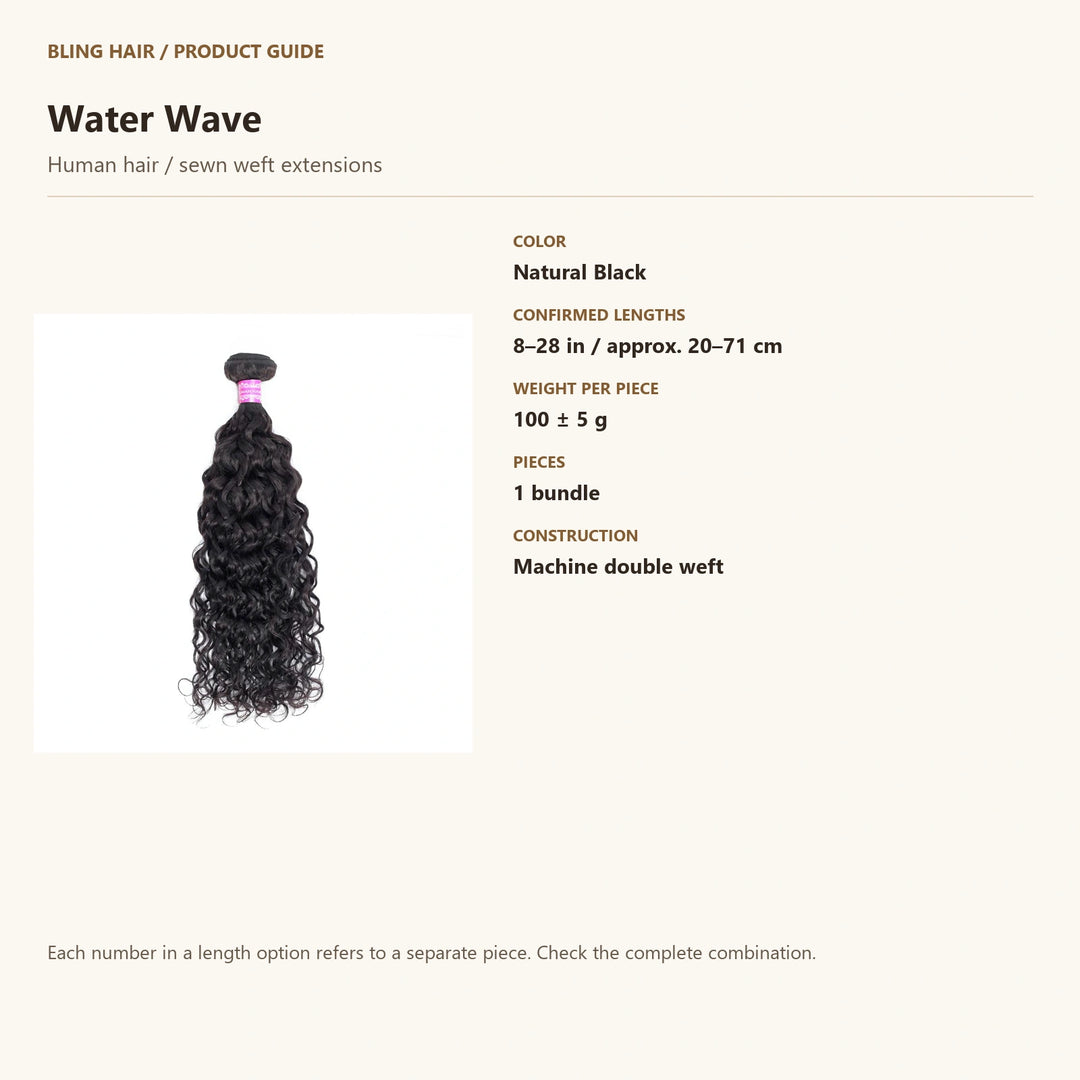 Human hair / sewn weft extensions — product specification guide