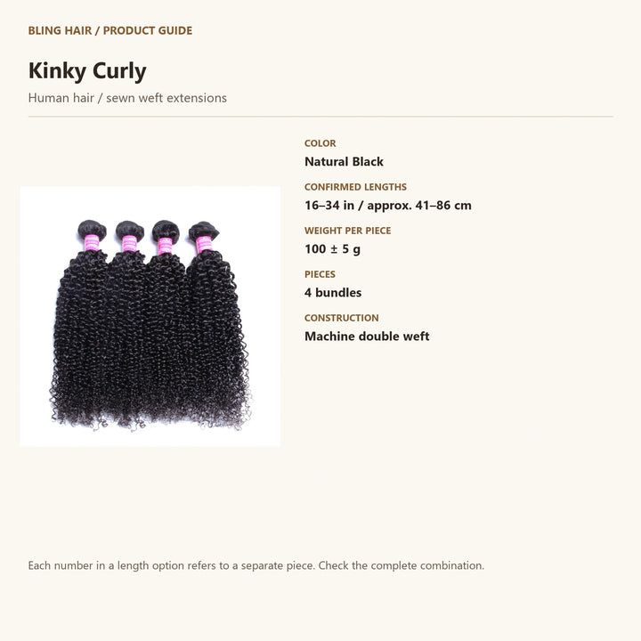 Human hair / sewn weft extensions — product specification guide