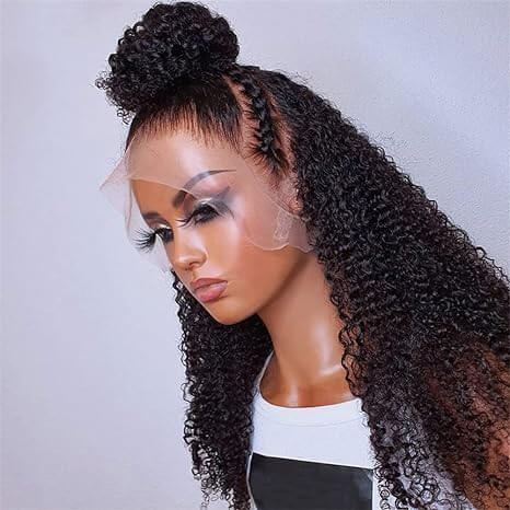 Kinky Curly 360 Lace Front Wig 100 Human Hair 180% 150% 250%Density
