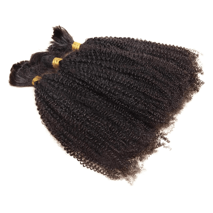 Bulk Human Hair For Braiding Afro Kinky Curly Boho Knotless styles