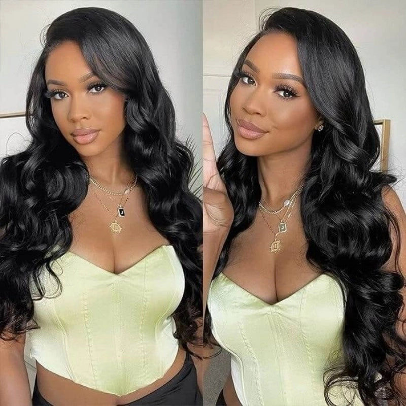 Long Body Wave HD Lace Front Human Hair Wigs Bling Hair