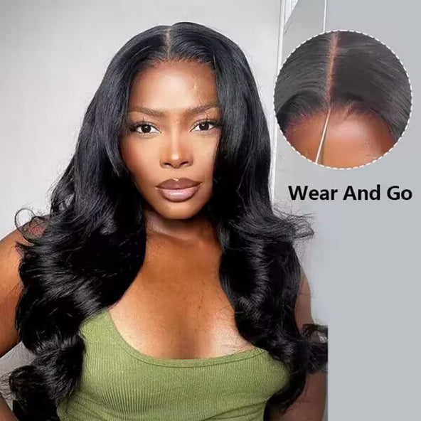 Super Sale Wear Go Wig Pre Cut 6x4 Body Wave Glueless Wig Pre Plucked Human Hair Wig