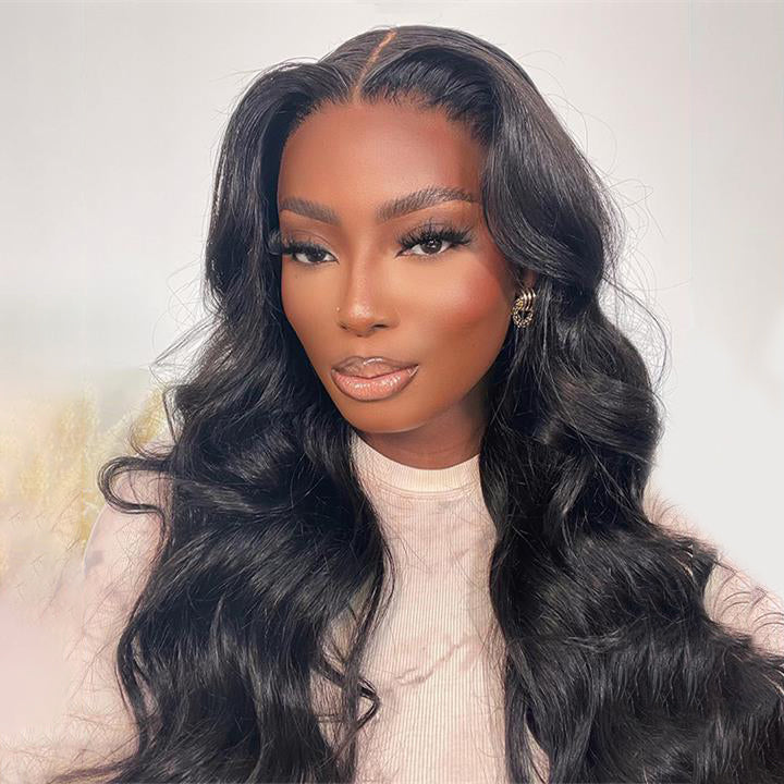 Ready To Go Body Wave Human Hair Wig Easy on Easy off with Pre Plucked Hairline Pre-Cut Lace Wig
