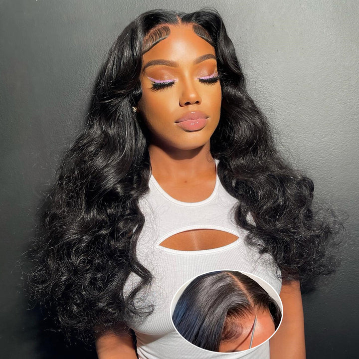 Pre-Everything Glueless 5x5 Lace Closure Human Hair Wigs Body Wave 180% Density