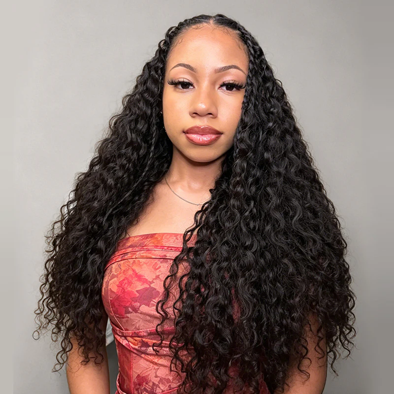 Bling Hair New In Burmese Curly Crochet Human Hair, Designed for Miracle Knots Boho Braids Plush Texture Time-Saving Wear
