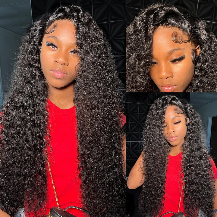 Curly Lace Front Human Hair Wigs 13x4 13x6 Lace Frontal Wig 180% Density