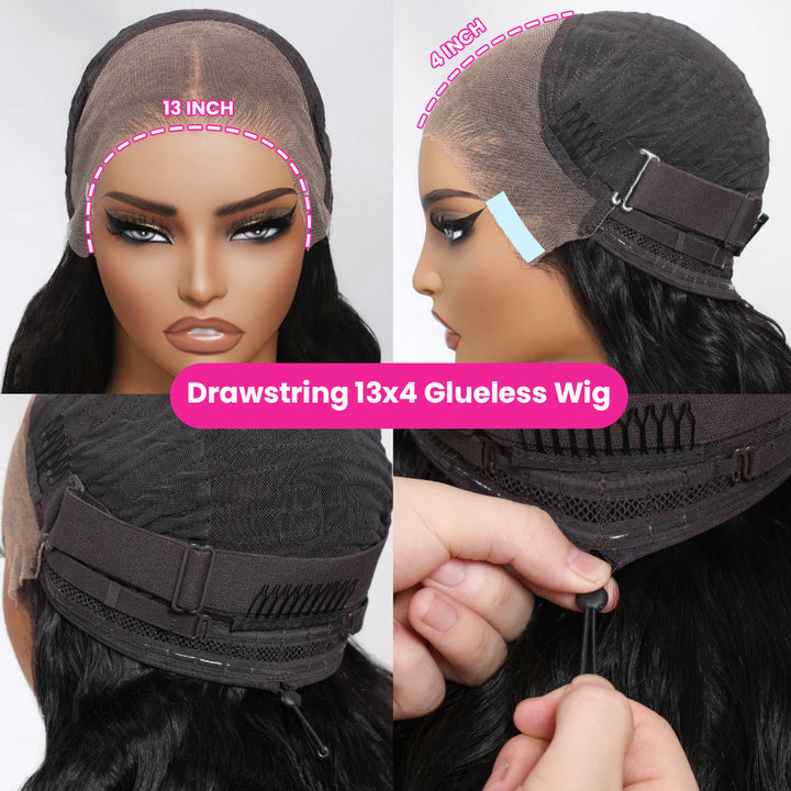 Bling Hair Body Wave 13x4 Transparent Lace Front Wigs Human Hair Glueless 13x6 Lace Frontal Wigs