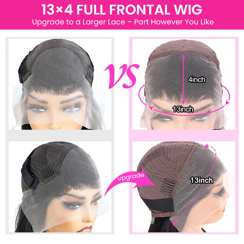 16-40 Inch 13*4 Full Lace Frontal Wigs High Quality Body Wave Lace Front Human Hair Wigs