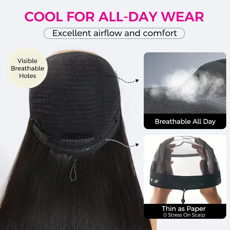 Deep Wave Pull Go Glueless 13x6 Full Lace Frontal Human Hair Wigs