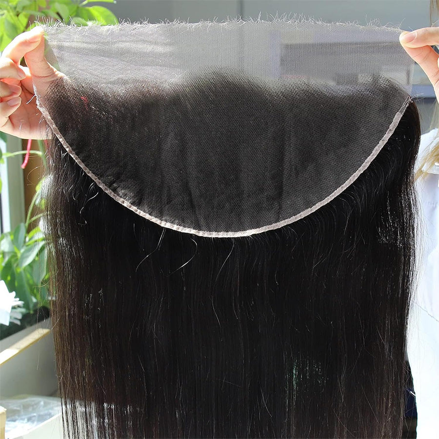 13x4 13x6 Real HD Lace Frontal Human Hair Straight Transparent Lace Frontal Closures