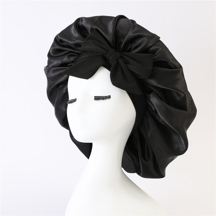 Satin Bonnet for Sleeping Double Layer Silk Night Cap Hair Bonnet