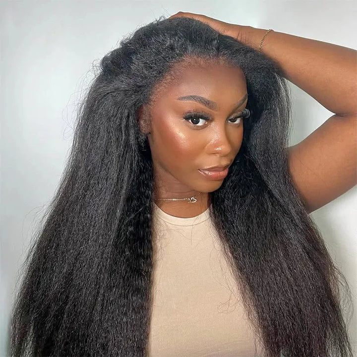 Kinky Straight Crochet Human Hair for Boho Braids Miracle Knots Friendly Time-Saving with Natural Texture