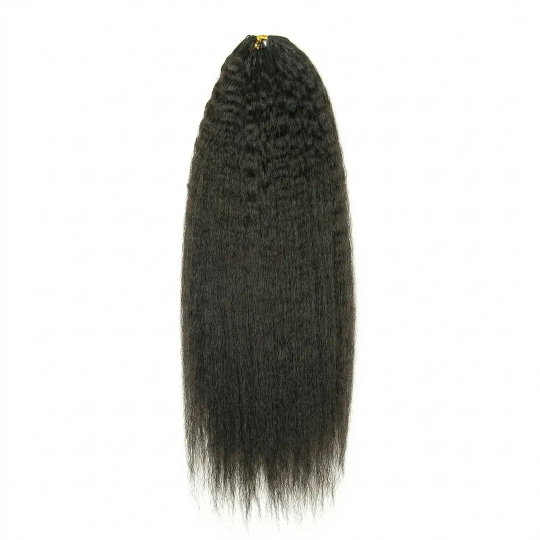 Kinky Straight Crochet Human Hair for Boho Braids Miracle Knots Friendly Time-Saving with Natural Texture