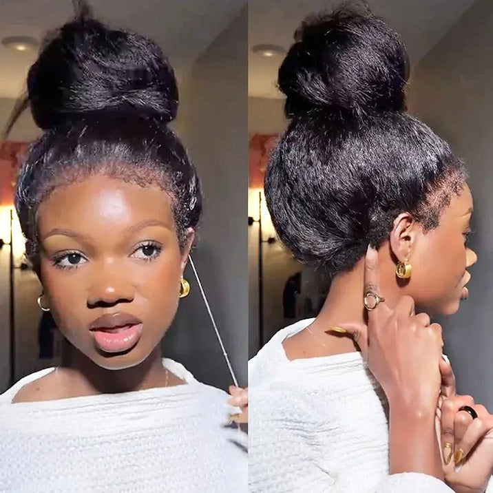 Super vente 30 pouces de cheveux humains droites Wigs13x6 Transparent Lace Front Wigs