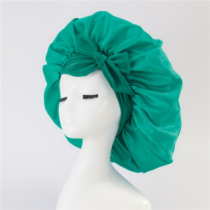 Satin Bonnet for Sleeping Double Layer Silk Night Cap Hair Bonnet